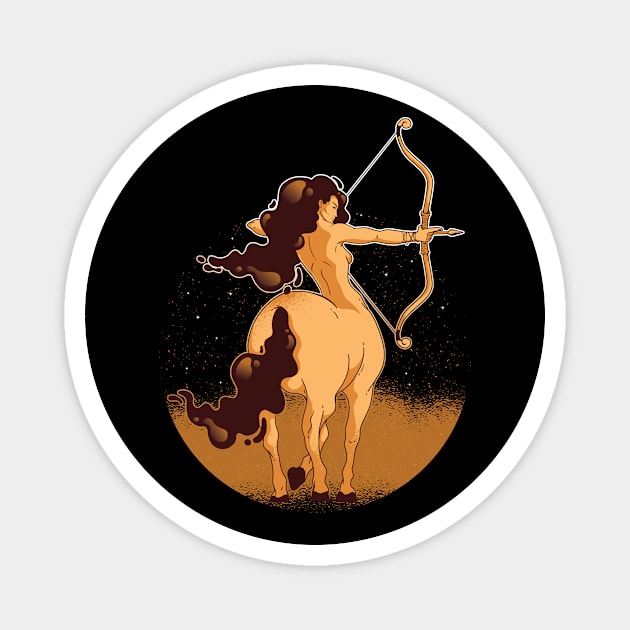 Fierce Sagittarius Woman Magnet by BamBam